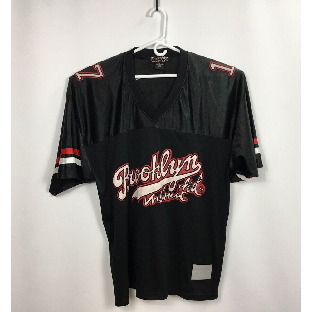 Brooklyn Unlimited Black Jersey 17 Mens Embroidered‎ Patch Shirt Graphic Size XL